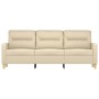 Sofá de 3 plazas de tela crema 180 cm de , Sofás - Ref: Foro24-359245, Precio: 260,49 €, Descuento: %