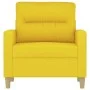 Sillón de tela amarillo claro 60 cm de , Sofás - Ref: Foro24-359224, Precio: 127,97 €, Descuento: %