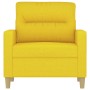 Sillón de tela amarillo claro 60 cm de , Sofás - Ref: Foro24-359224, Precio: 130,39 €, Descuento: %