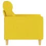 Sillón de tela amarillo claro 60 cm de , Sofás - Ref: Foro24-359224, Precio: 127,97 €, Descuento: %
