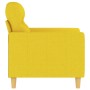 Sillón de tela amarillo claro 60 cm de , Sofás - Ref: Foro24-359224, Precio: 130,39 €, Descuento: %