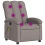 Sillón de masaje reclinable de tela gris taupé de , Sillones - Ref: Foro24-371747, Precio: 216,43 €, Descuento: %