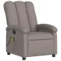 Sillón de masaje reclinable de tela gris taupé de , Sillones - Ref: Foro24-371747, Precio: 216,43 €, Descuento: %