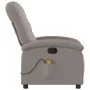Sillón de masaje reclinable de tela gris taupé de , Sillones - Ref: Foro24-371747, Precio: 216,43 €, Descuento: %
