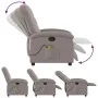 Sillón de masaje reclinable de tela gris taupé de , Sillones - Ref: Foro24-371747, Precio: 216,43 €, Descuento: %