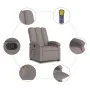 Sillón de masaje reclinable de tela gris taupé de , Sillones - Ref: Foro24-371747, Precio: 216,43 €, Descuento: %