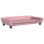 Cama para perros de terciopelo rosa 100x50x21 cm en Camas para perros | Comprar online en Foru.es