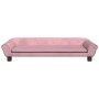 Cama para perros de terciopelo rosa 100x50x21 cm en Camas para perros | Comprar online en Foru.es