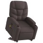 Silla de masaje reclinable de pie de tela marrón oscuro en Sillones | Comprar online en Foru.es