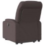 Silla de masaje reclinable de pie de tela marrón oscuro en Sillones | Comprar online en Foru.es