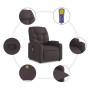 Silla de masaje reclinable de pie de tela marrón oscuro en Sillones | Comprar online en Foru.es