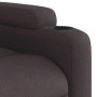 Silla de masaje reclinable de pie de tela marrón oscuro en Sillones | Comprar online en Foru.es