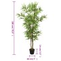 Árbol de bambú artificial con 1288 hojas verde 180 cm de , Flora artificial - Ref: Foro24-358970, Precio: 69,19 €, Descuento: %