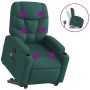 Silla de masaje reclinable de pie de tela verde oscura en Sillones | Comprar online en Foru.es