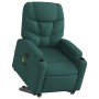 Silla de masaje reclinable de pie de tela verde oscura en Sillones | Comprar online en Foru.es
