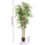 Árbol de bambú artificial con 1650 hojas verde 180 cm de , Flora artificial - Ref: Foro24-358987, Precio: 92,02 €, Descuento: %