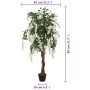 Artificial wisteria tree 560 leaves green and white 80 cm by , artificial flora - Ref: Foro24-359006, Price: 66,91 €, Discoun...