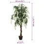 Árbol de wisteria artificial 1470 hojas verde y blanco 200 cm de , Flora artificial - Ref: Foro24-359010, Precio: 129,54 €, D...