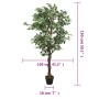 Árbol ficus artificial con 756 hojas verde 150 cm de , Flora artificial - Ref: Foro24-359027, Precio: 78,93 €, Descuento: %