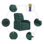 Silla de masaje reclinable de pie de tela verde oscura en Sillones | Comprar online en Foru.es