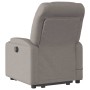 Sillón reclinable de masaje elevable tela gris taupé en Sillones | Comprar online en Foru.es