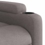 Sillón reclinable de masaje elevable tela gris taupé en Sillones | Comprar online en Foru.es