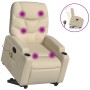 Silla de masaje reclinable de pie de tela color crema en Sillones | Comprar online en Foru.es