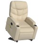 Silla de masaje reclinable de pie de tela color crema en Sillones | Comprar online en Foru.es