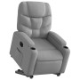 Sillón eléctrico reclinable elevable de tela gris claro en Sillones | Comprar online en Foru.es