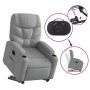 Sillón eléctrico reclinable elevable de tela gris claro en Sillones | Comprar online en Foru.es