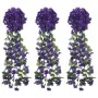 Guirnaldas de flores artificiales 3 uds morado oscuro 85 cm de , Coronas y guirnaldas - Ref: Foro24-359049, Precio: 18,71 €, ...