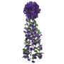 Guirnaldas de flores artificiales 3 uds morado oscuro 85 cm de , Coronas y guirnaldas - Ref: Foro24-359049, Precio: 18,89 €, ...