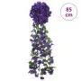 Guirnaldas de flores artificiales 3 uds morado oscuro 85 cm de , Coronas y guirnaldas - Ref: Foro24-359049, Precio: 18,71 €, ...