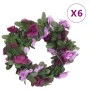 Guirnaldas de flores artificiales 6 uds morado claro 250 cm de , Coronas y guirnaldas - Ref: Foro24-359037, Precio: 17,04 €, ...