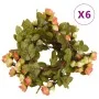 Guirnaldas de flores artificiales 6 uds rojo atardecer 215 cm de , Coronas y guirnaldas - Ref: Foro24-359063, Precio: 19,13 €...