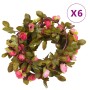 Guirnaldas de flores artificiales 6 uds rosa 215 cm de , Coronas y guirnaldas - Ref: Foro24-359061, Precio: 19,13 €, Descuent...