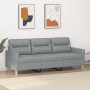 Sofá de 3 plazas de tela gris claro 180 cm de , Sofás - Ref: Foro24-359243, Precio: 272,09 €, Descuento: %