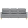 Sofá de 3 plazas de tela gris claro 180 cm de , Sofás - Ref: Foro24-359243, Precio: 272,09 €, Descuento: %