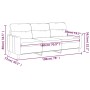 Sofá de 3 plazas de tela gris claro 180 cm de , Sofás - Ref: Foro24-359243, Precio: 272,09 €, Descuento: %