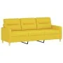 Sofá de 3 plazas de tela amarillo claro 180 cm de , Sofás - Ref: Foro24-359248, Precio: 254,51 €, Descuento: %