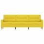 Sofá de 3 plazas de tela amarillo claro 180 cm de , Sofás - Ref: Foro24-359248, Precio: 254,51 €, Descuento: %