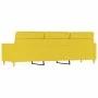 Sofá de 3 plazas de tela amarillo claro 180 cm de , Sofás - Ref: Foro24-359248, Precio: 254,51 €, Descuento: %