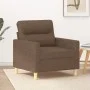 Sillón de tela marrón 60 cm de , Sofás - Ref: Foro24-359222, Precio: 141,01 €, Descuento: %