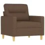 Sillón de tela marrón 60 cm de , Sofás - Ref: Foro24-359222, Precio: 141,01 €, Descuento: %