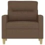 Sillón de tela marrón 60 cm de , Sofás - Ref: Foro24-359222, Precio: 141,01 €, Descuento: %