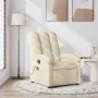 Sillón de masaje reclinable de tela crema de , Sillones - Ref: Foro24-371748, Precio: 216,31 €, Descuento: %