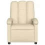 Sillón de masaje reclinable de tela crema de , Sillones - Ref: Foro24-371748, Precio: 216,31 €, Descuento: %