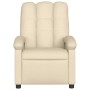 Sillón de masaje reclinable de tela crema de , Sillones - Ref: Foro24-371748, Precio: 219,22 €, Descuento: %