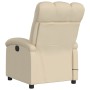 Sillón de masaje reclinable de tela crema de , Sillones - Ref: Foro24-371748, Precio: 219,22 €, Descuento: %