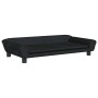 Cama para perros de terciopelo negra 100x50x21 cm en Camas para perros | Comprar online en Foru.es